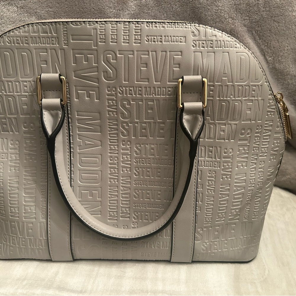 Steve Madden gray floral purse - Picture 2 of 9